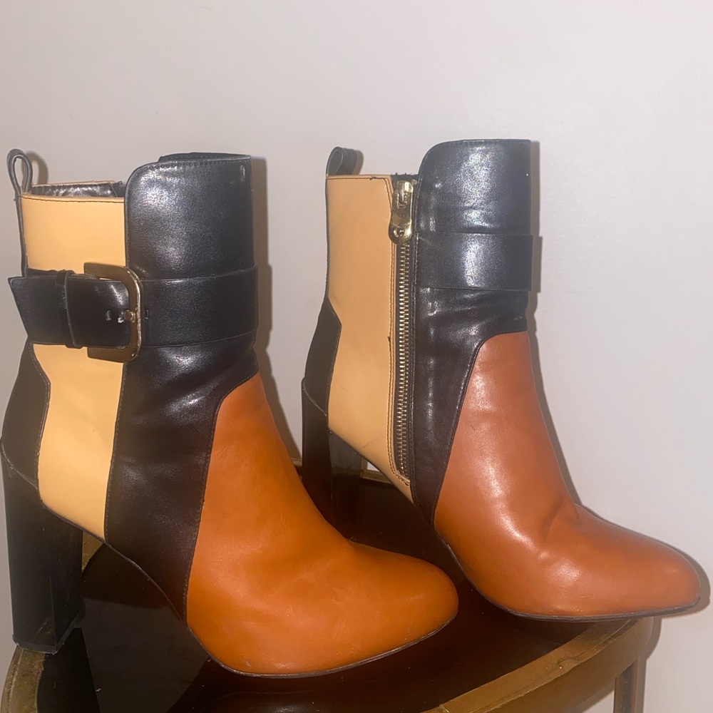 ZARA Tri Color Booties Size 9 - Picture 3 of 4